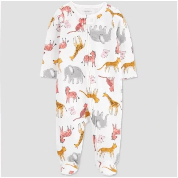 Carter's Animal Print Onesie NWT - Picture 1 of 5